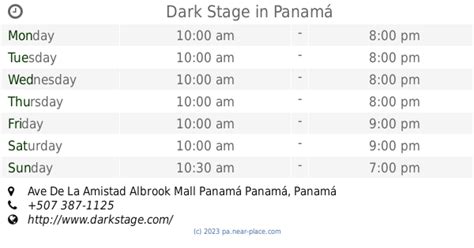 albrook mall hours.